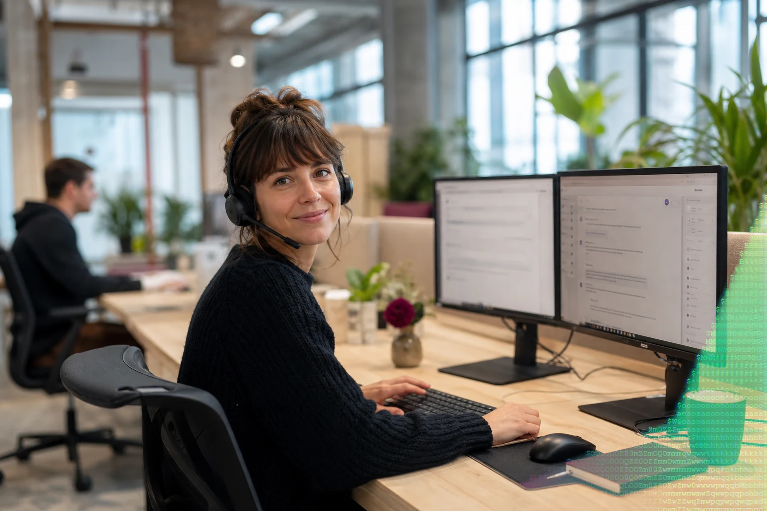 Conseiller support client assisté par un agent IA