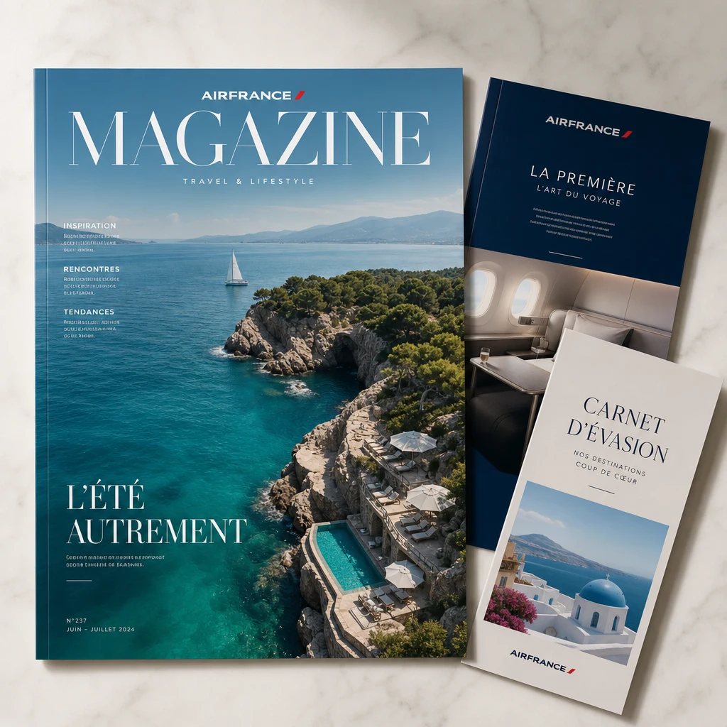 Designs print et éditoriaux générés par IA